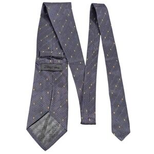 Tino Cosma Silk Blend Jacquard Pattern Necktie Purple Yellow Dots Mens Formal